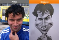 Caricatura blanco y negro Caricatura blanco y negro